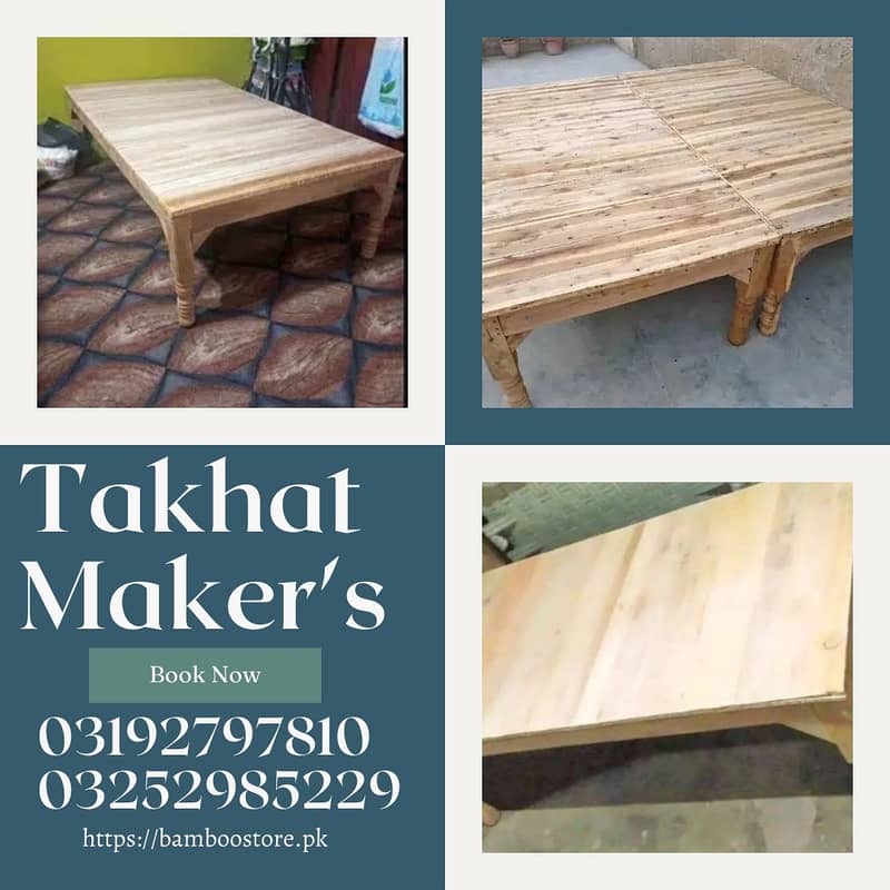 takhat / wooden takhat / bench / table / takhat bed sale in karachi 13