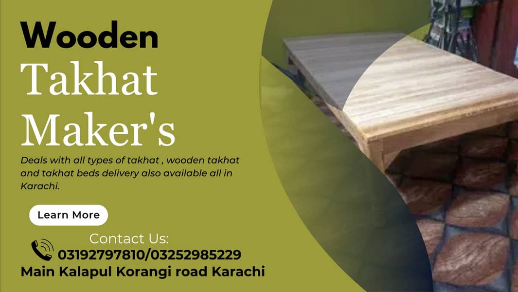 takhat / wooden takhat / bench / table / takhat bed sale in karachi 14