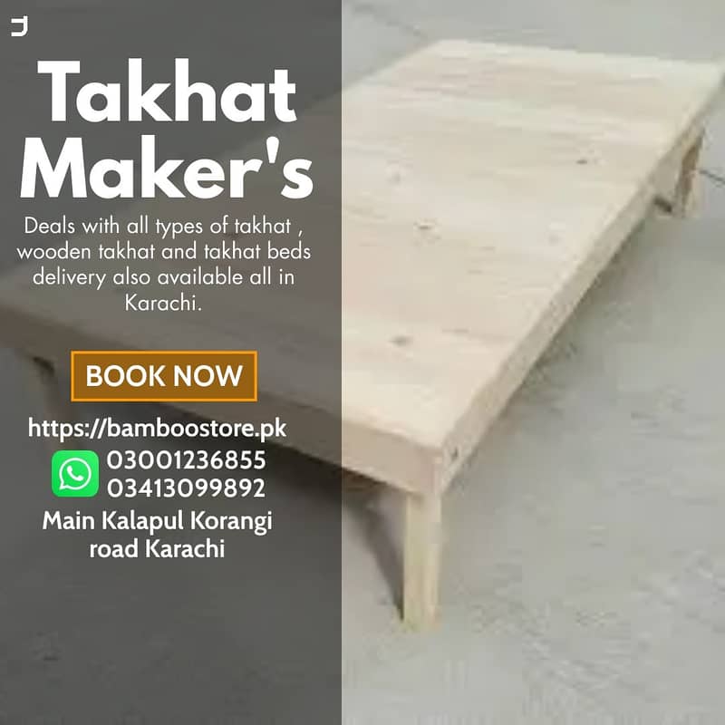 takhat/wooden takhat/takhat bed sale in karachi/bench /wooden table 8