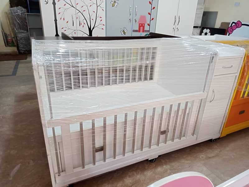 Baby cot / Baby beds / Kid wooden cot / Baby bunk bed / Kids furniture 8