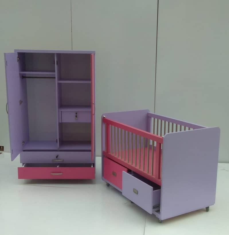 Baby cot / Baby beds / Kid wooden cot / Baby bunk bed / Kids furniture 11