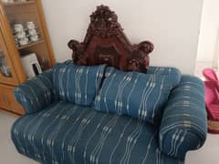 2 Seater Solid Wood Sofa Set 0