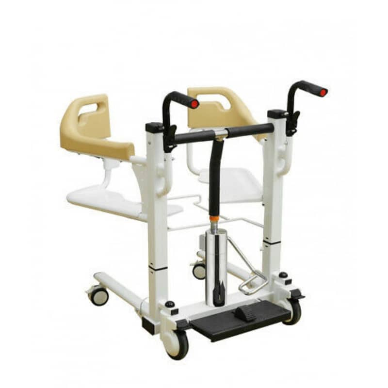 Hydraulic Patient Lift & Transfer Wheelchair | commode chair 4