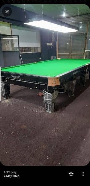 Snooker table new? & 2