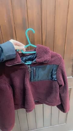 Crop Maroon jacket from outfitters
