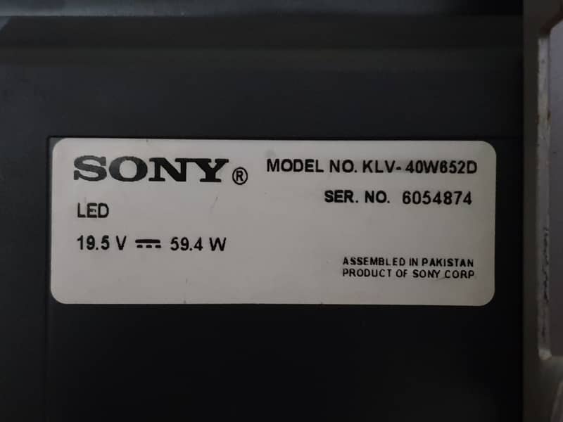 Sony bravia 40 Led smart tv 0
