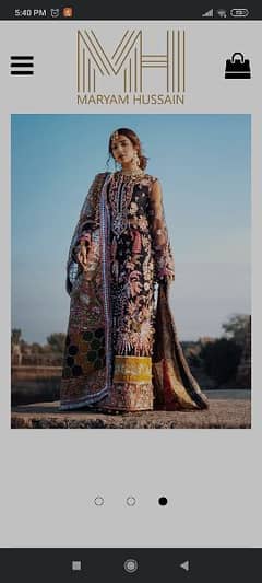 marium Hussain branded dress for sale