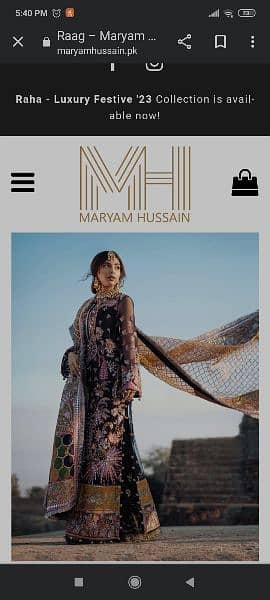 marium Hussain branded dress for sale 1