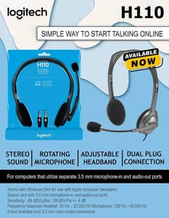 Brand New Logitech Headsets / Headphones Original (Cash On Delivery) 0