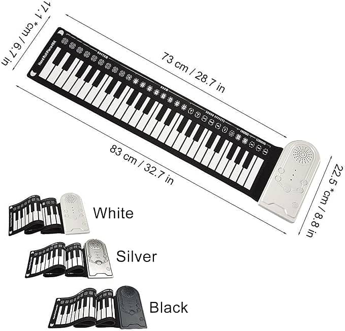Roll Up Piano, 49 Keys Electric Keyboard, Portable Keyboard 2