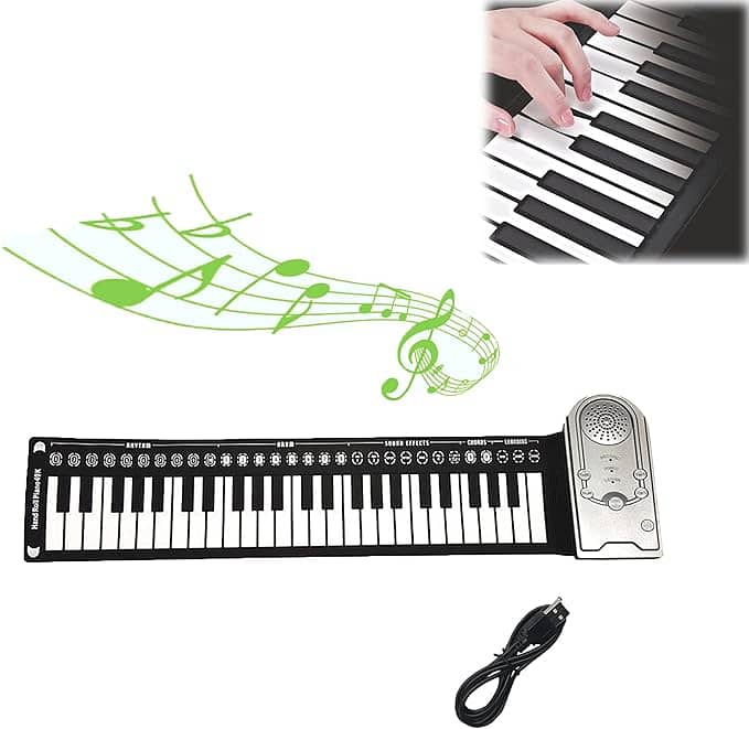 Roll Up Piano, 49 Keys Electric Keyboard, Portable Keyboard 6