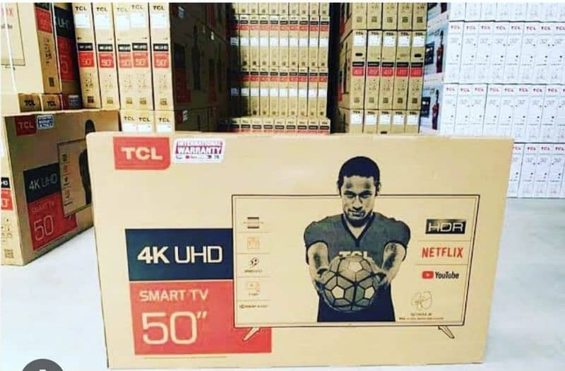 50 INCH TCL 4K UHD ANDROID LED  NEW SOFTWARE 03228083060 0