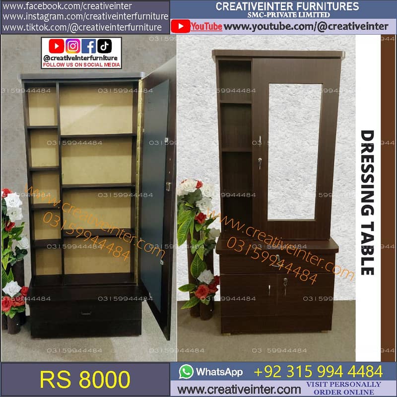 Dressing Cupboard Almari Wardrobe 6x4 Kids Almari Iron Stand 12