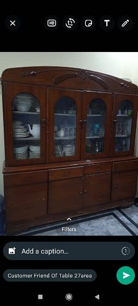wooden showcase for sale 2