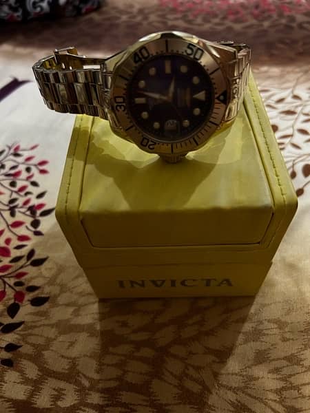 Invicta Scuba Pro Diver Automatic Mens Gold & MOP Watch Tritnite 13940 2