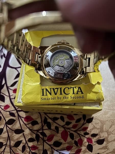 Invicta Scuba Pro Diver Automatic Mens Gold & MOP Watch Tritnite 13940 4