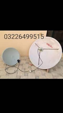 12 dish antenna TV and service all world 03226499515