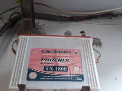 phoenix tx1800 230 Amp and 7 plates 2 Batteries for sale