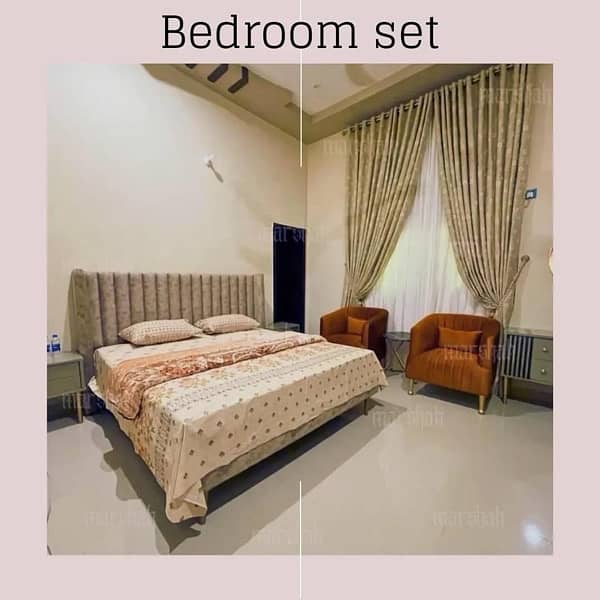 Bed set/Bedroom set/double bed/sheesham wooden bed/ Chusion Bed 9