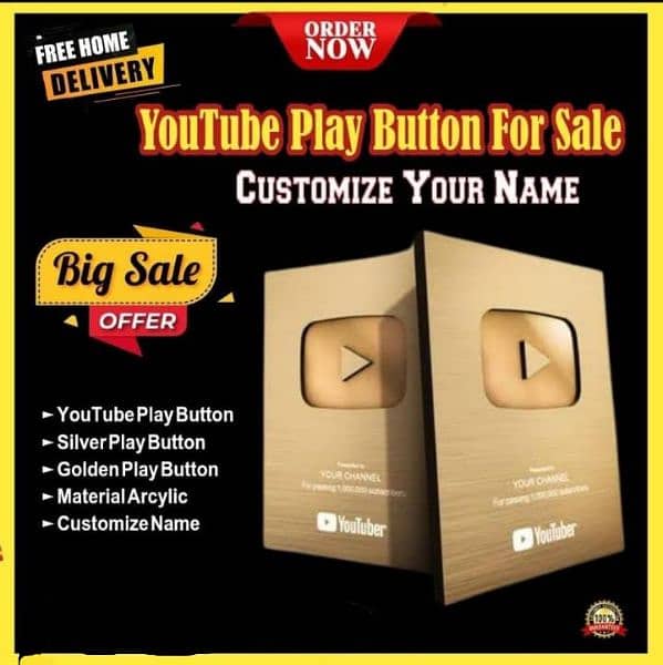 Youtube play Button YT playbutton 0