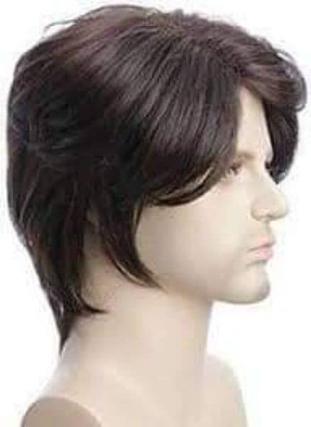 cap wig for men natural human hair at 03237509312 8