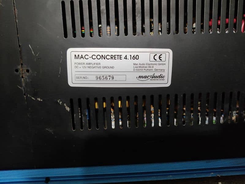 Car Amplifier Mac Audio Mac-Concrete 4.160 car Amplifier Germany 1