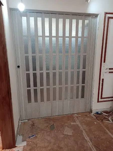 door / folding partition door /lasani folding door wallpaper PVC panel 17