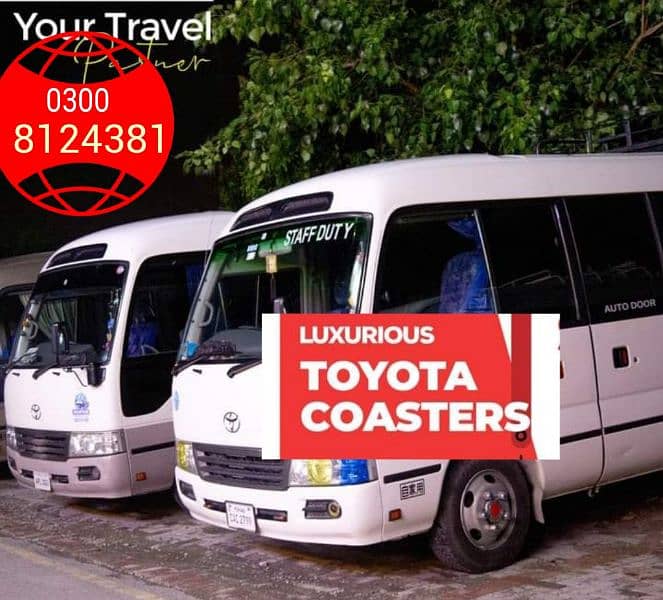 Rent for coaster, Grand Cabin, Travel & Tours Trips 03008124381 1