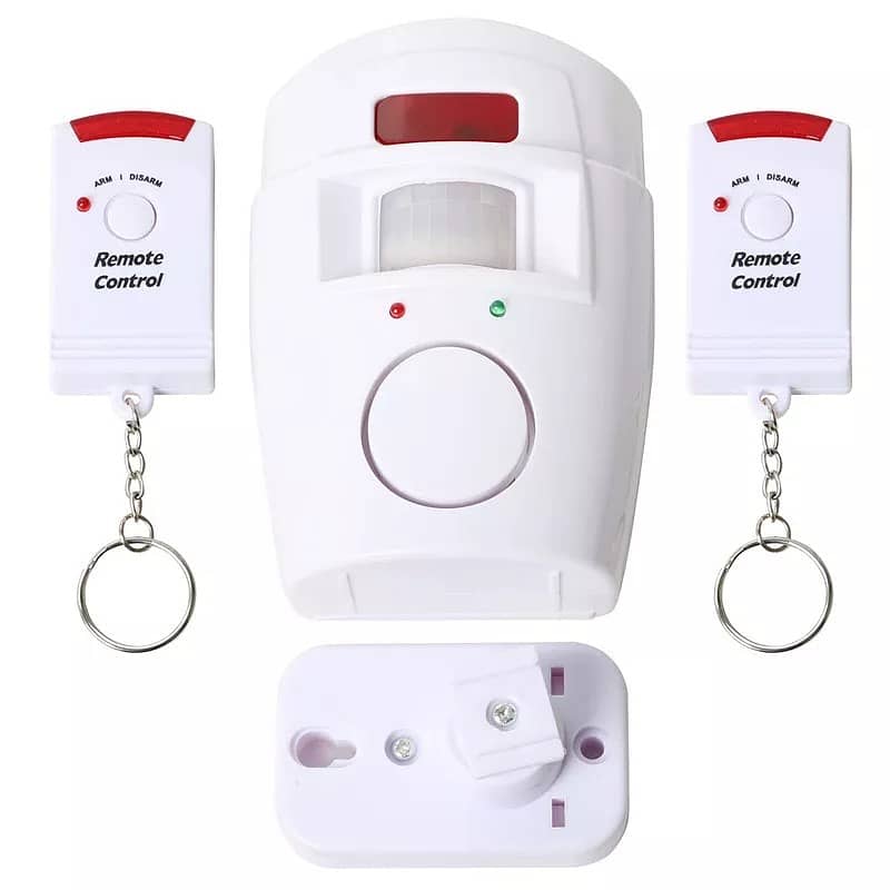 Motion Sensor Alarm with 2 Remotes Anti Burglar 105dB Loud Siren 1