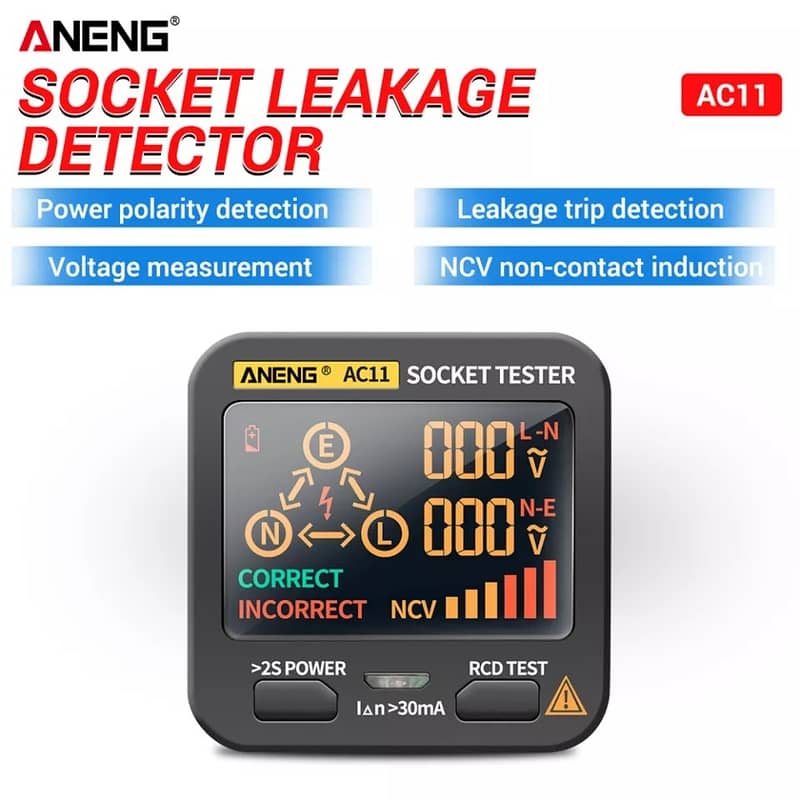 Socket Tester Voltage Tester Leakage Switch 4