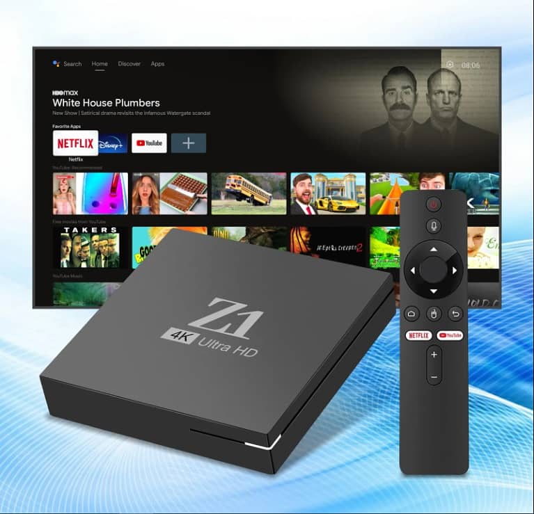 Original ATV Z1 TV Box, Android 15.1, Allwinner H616, 8GB, 128GB, 2.4G 0