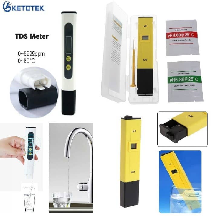 TDS & PH Meter for Drinking Water Swimming Pool Aquarium Hydroponic 0