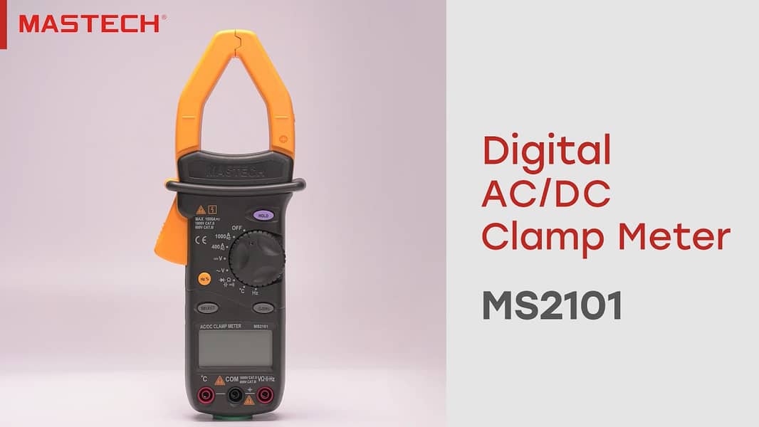 MS2101 Mastech Digital AC/DC Clamp Meter 1000A 1