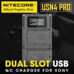 USN4 pro Dual Camera Batteries Charger