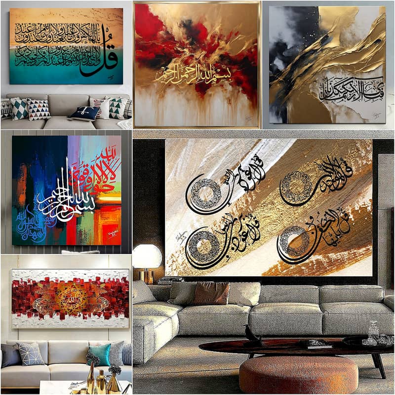 All types of Handmade Painting available with home delivery wall decor 17