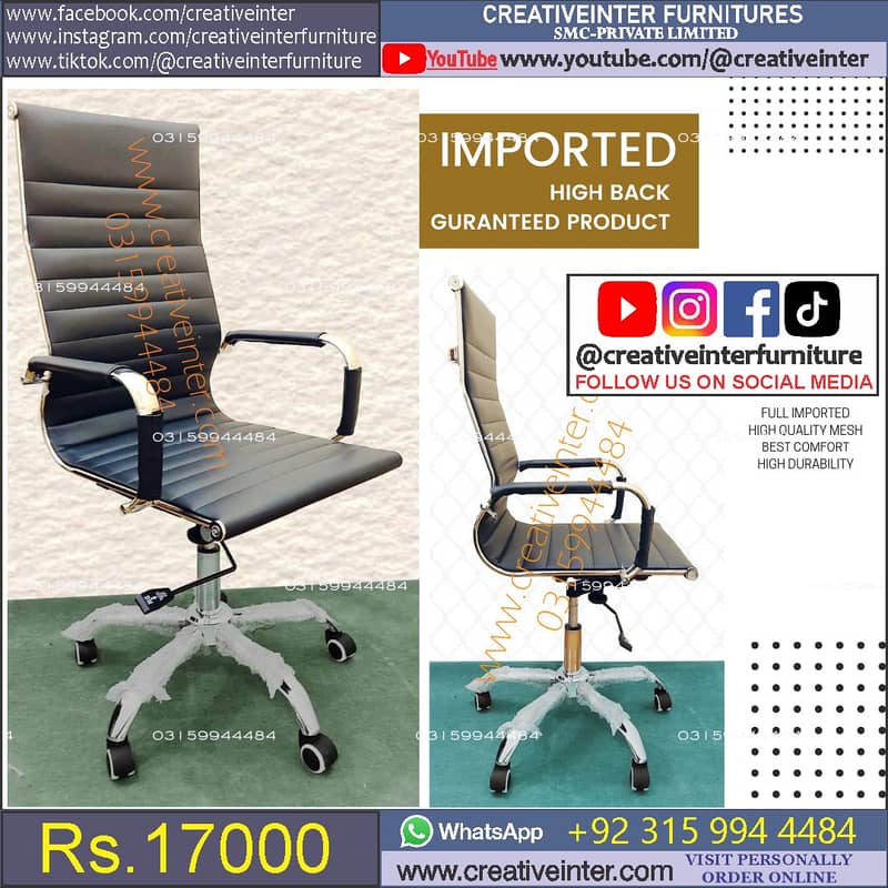 Office chair table CEO Executive Mesh Desk Staff Visitor Sofa Manager 4