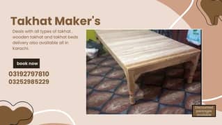 takhat / wooden takhat / bench / table / takhat bed sale in karachi