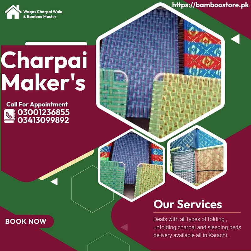 folding charpai/unfolding charpai/sleeping bed/iron charpai in karachi 10