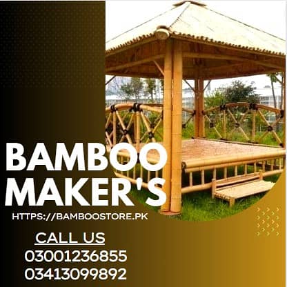 bamboo work/bamboo huts/animal shelter/parking shades/Jaffri shade 9