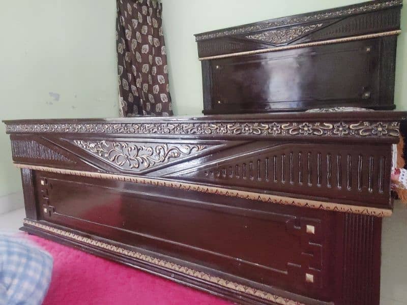 pure wooden sheesham bed 7