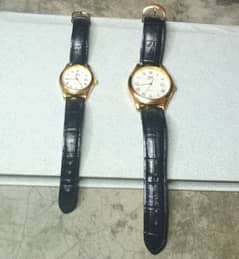 orignal gold plated couple watch