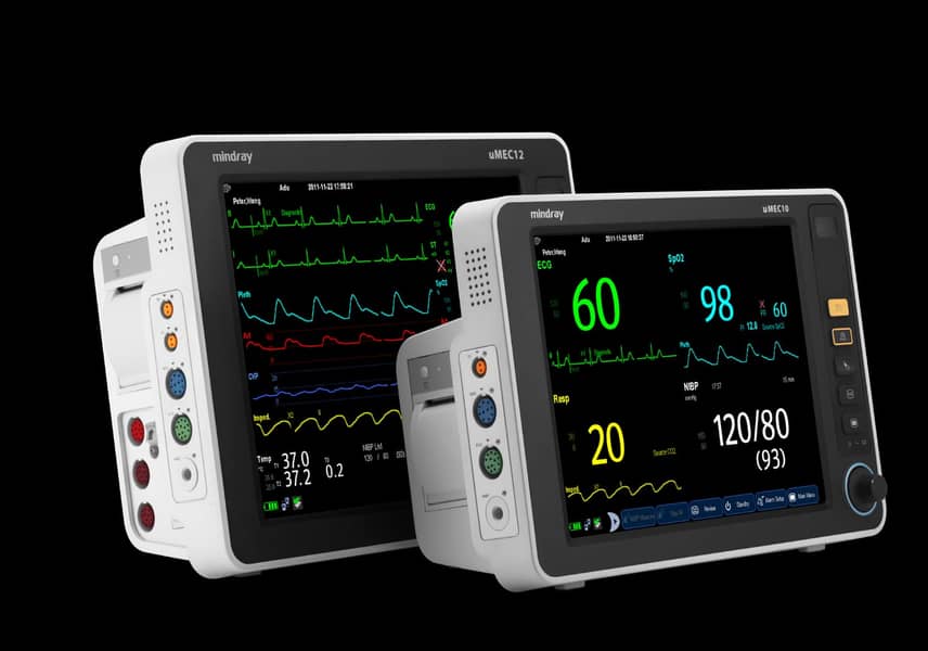 Patient Cardiac Monitor Vital Sign Monitor, BP apparatus, Saturation. 3