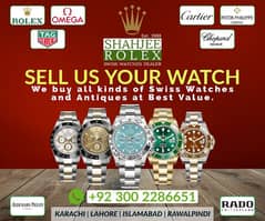 Sell Your Watch @Shahjee Rolex | Chopard Omega Cartier Tudor Tag Heuer