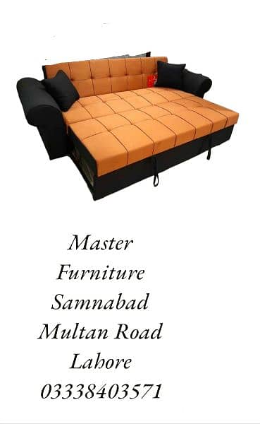 master Molty foam wooden sofa cum bed life time guarantee 2