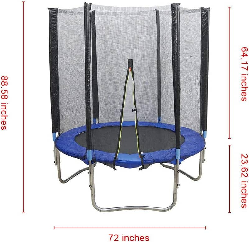 Trampoline 6ft Trampoline for Kids with Safety Net and Leader 4