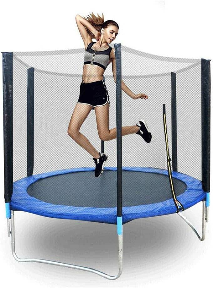 Trampoline 6ft Trampoline for Kids with Safety Net and Leader 7