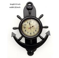Anchor clock with pendulum