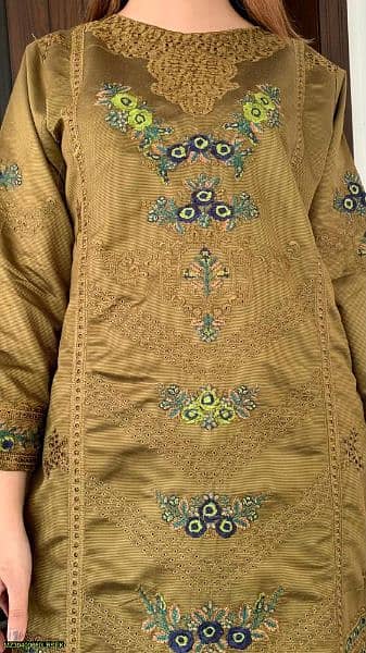 embroidered kurta with trouser 2