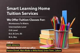 Smart learning home tuition services. . . Math Physics Specialist