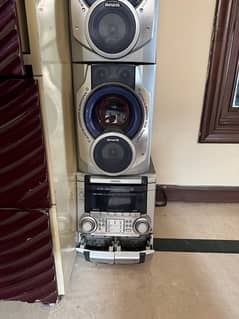 aiwa  stereo dual cassette  sound  system